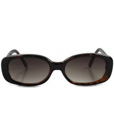 Rectangular 80s 90s Hipster Vintage Rectangle Sunglasses - Tortoise - CO18ECDUXL3 $24.11