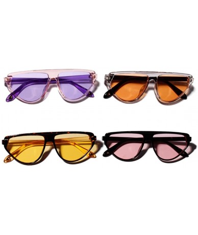 Cat Eye Retro Vintage Women's Cat Eye Sunglasses Plastic Frame Eyewear UV400 - Purple - CQ18NQG7C3G $18.31