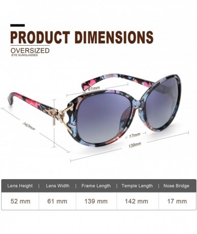 Rimless Classic Oversized Sunglasses for Women Polarized 100% UV400 Protection Lenses Ladies Fashion Retro HD Sun Glasses - C...