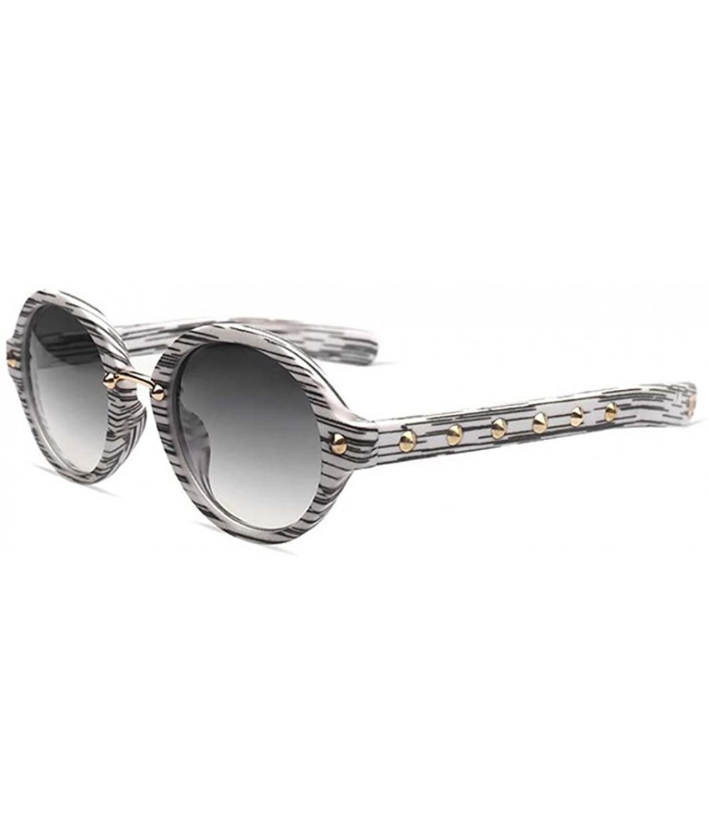 Butterfly Rivets sunglasses women fashion sunglasses outdoor trend glasses - Pattern Gray Color - CK1843MUMZA $44.51