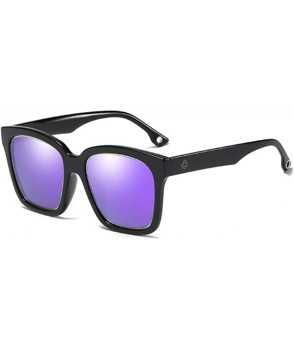 Oversized Sunglasses Polarized Blocking Climbing Oversize - Violet - C118WT4UEK6 $46.53