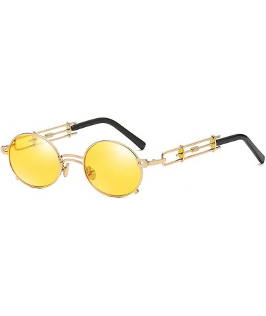 Round Retro Steampunk sunglasses metal Round sunglasses for men women portection eyes Vintage sunglasses - 7 - CA18AU2ZKQR $2...