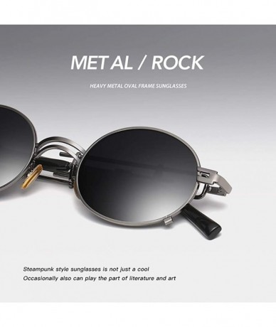 Round Retro Steampunk sunglasses metal Round sunglasses for men women portection eyes Vintage sunglasses - 7 - CA18AU2ZKQR $2...