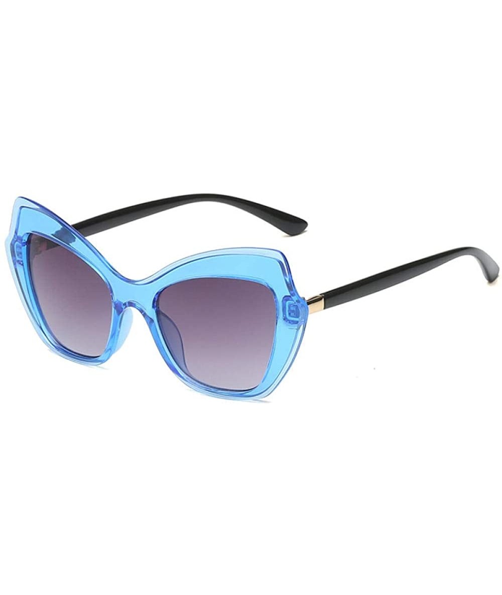 Butterfly Butterfly Box Cat Eye Sunglasses Retro Ladies Sunglasses Classic Sunglasses - CC18X5ZLIY0 $78.89