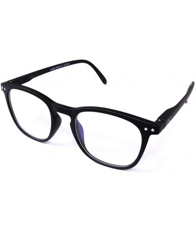 Rectangular blue light blocking (Anti Bluelight) glasses 50mm unisex For Men And Women (Square) - Jet Black - CL1983KLH99 $53.27