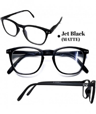 Rectangular blue light blocking (Anti Bluelight) glasses 50mm unisex For Men And Women (Square) - Jet Black - CL1983KLH99 $53.27