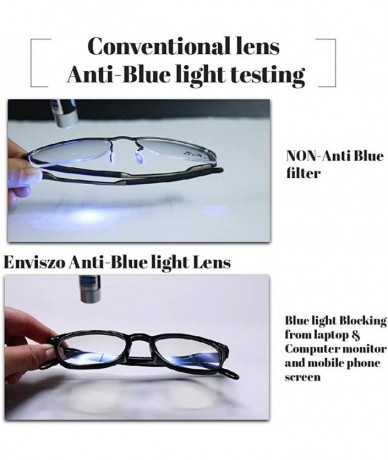 Rectangular blue light blocking (Anti Bluelight) glasses 50mm unisex For Men And Women (Square) - Jet Black - CL1983KLH99 $53.27