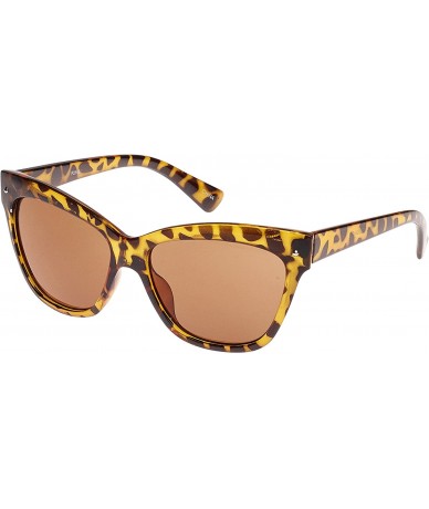 Cat Eye Geneva Cat Eye Style Ladies Sunglasses - Shell - CK12JSHZ9XZ $38.75