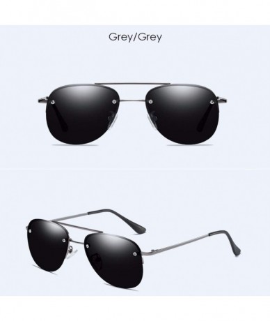 Aviator Sunglasses Men's Polarizing Sunglasses Classic Toad Lens Polarizing Sunglasses Driving - D - C718QO3TETO $58.85