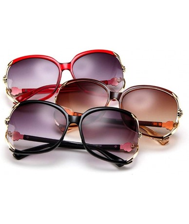 Aviator Rhinestone Insert Sunglasses Women UV400 Elegant Sun Glasses Eyewear Accessories - Purple - CY18U349843 $30.27