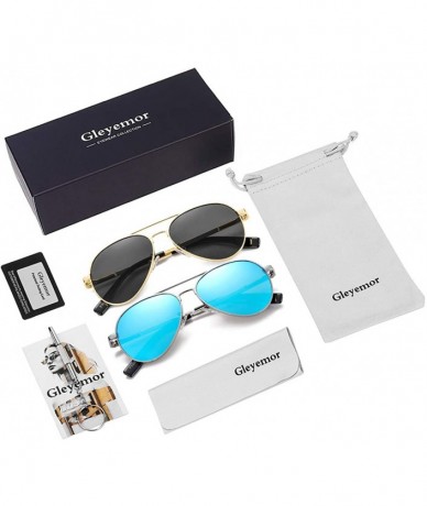 Sport 2-Pack Polarized Small Aviator Sunglasses for Small Face Women Men Juniors - 52mm - CH196MNDI57 $40.71