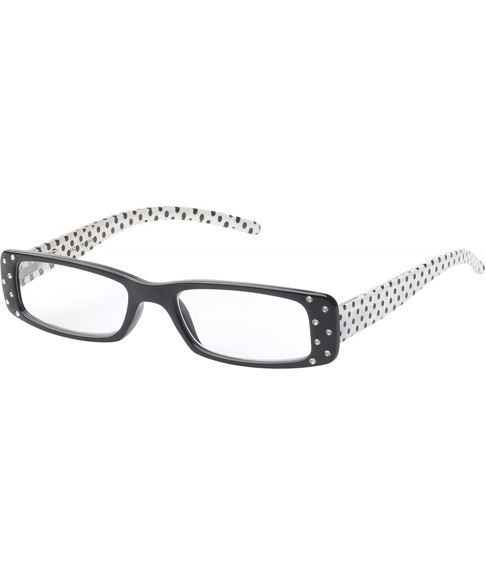 Square 'Chalon' Rectangle Reading Glasses - Black-2.50 - CA11P2V9T4R $35.94