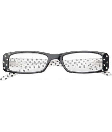 Square 'Chalon' Rectangle Reading Glasses - Black-2.50 - CA11P2V9T4R $35.94