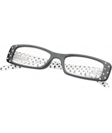 Square 'Chalon' Rectangle Reading Glasses - Black-2.50 - CA11P2V9T4R $35.94