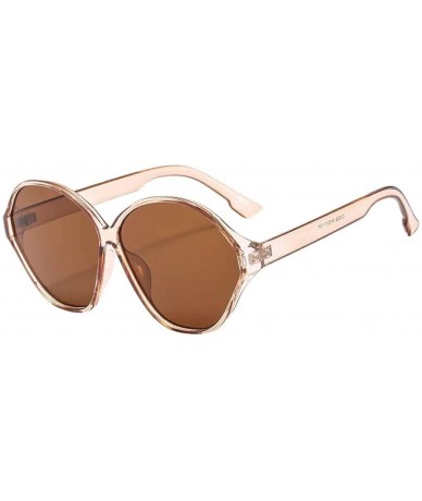 Goggle Oversized Square Sunglasses Women Vintage UV Protection Shades Sun Glass Sun Goggle Eyewear - D - CO18WOHNIUW $18.20