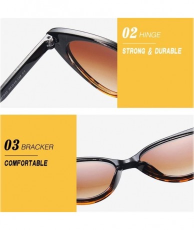 Cat Eye Woman Rivet Cat Eye Sunglasses Small Triangle Sun Glasses Female Shade Sexy Party Eyewear UV400 - C2tea Tea - C11902N...