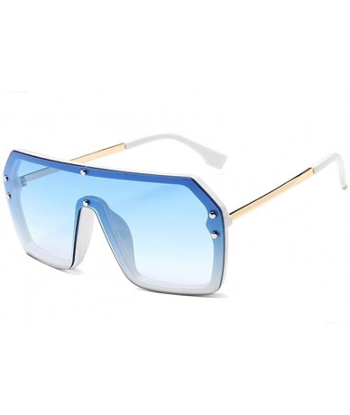 Oversized Square Sunglasses Women Oversized Big Frame Vintage Pink Sun Glasses Men - 7 - CO18WXSESD5 $48.97