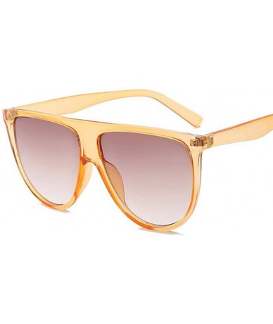 Square sunglasses woman vintage retro flat top Thin Shadow sun glasses square Pilot - C3-champagne - CL18WZTWZDG $48.00