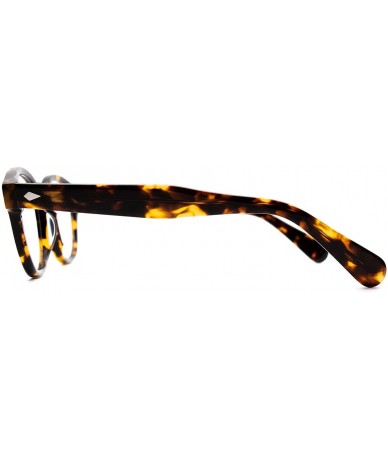 Oval Eyeglasses 369 Oval Acetate Style - for Womens 100% UV PROTECTION - Black - CX192TGKSW3 $61.51