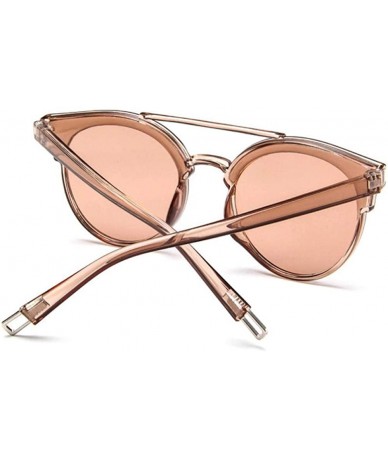 Oversized 2019 Fashion Women Colour Luxury Flat Top Cat Eye Sunglasses Elegant Oculos C1 - C5 - CP18XE9Z7IA $16.76