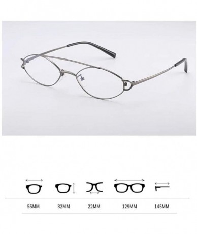 Oval Oval metal frame- men and women fashion personality frame glasses - B - CE18RW3R5RR $83.46