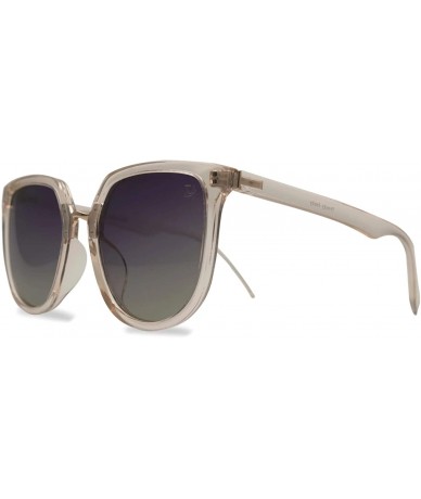 Butterfly p602 Trendy Butterfly Polarized - for Womens 100% UV PROTECTION - Transparent-silvermirror - C5192THQ8DY $44.26