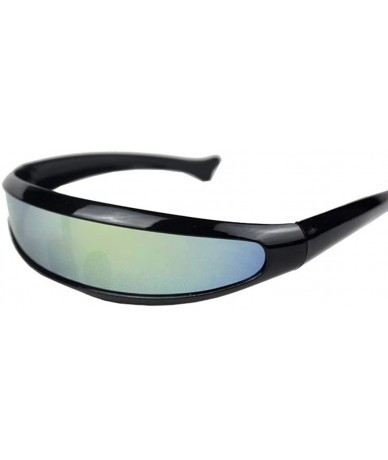 Round Women Men Outdoor Fishtail Uni-lens Sunglasses - Riding Cycling Glasses Eyewear - A - C31908MUN85 $17.64