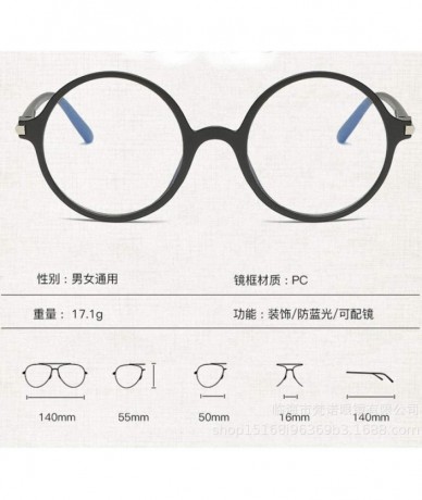 Round Glasses Myopia Optical Vintage Eyewear - CG199HSYCGY $43.67