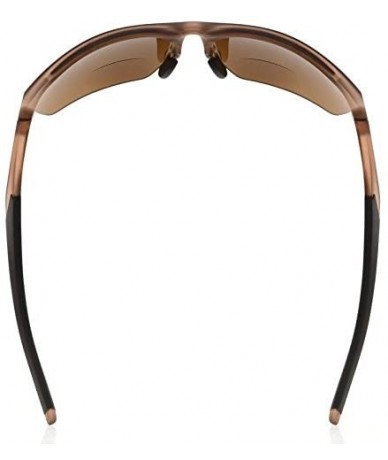 Rimless Retro Mens Womens Sports Half-Rimless Bifocal Sunglasses - Matte Brown - C8189X5QEAX $25.01