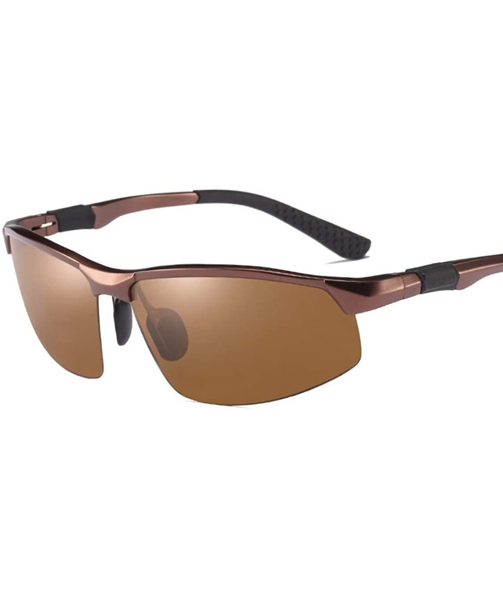 Aviator Sunglasses for Men Riding Polarizers Driving Sunglasses and Sunglasses - D - CQ18Q6ZO2CS $55.79