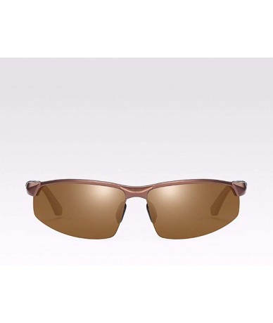 Aviator Sunglasses for Men Riding Polarizers Driving Sunglasses and Sunglasses - D - CQ18Q6ZO2CS $55.79