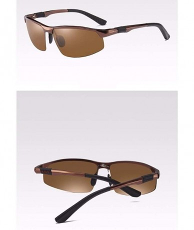 Aviator Sunglasses for Men Riding Polarizers Driving Sunglasses and Sunglasses - D - CQ18Q6ZO2CS $55.79