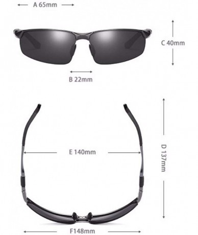 Aviator Sunglasses for Men Riding Polarizers Driving Sunglasses and Sunglasses - D - CQ18Q6ZO2CS $55.79