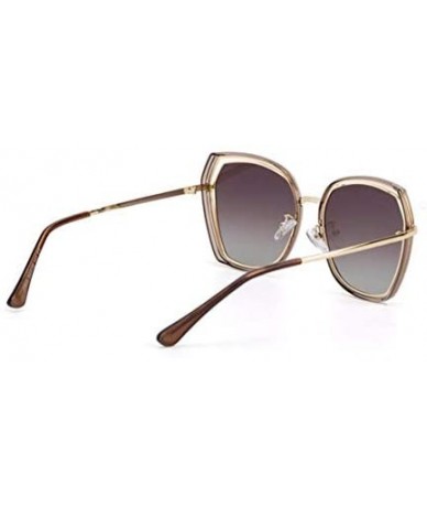 Aviator Sunglasses Hollow Film Sunglasses Women's Polarizing Sunglasses - B - CS18QNC5QD4 $76.91