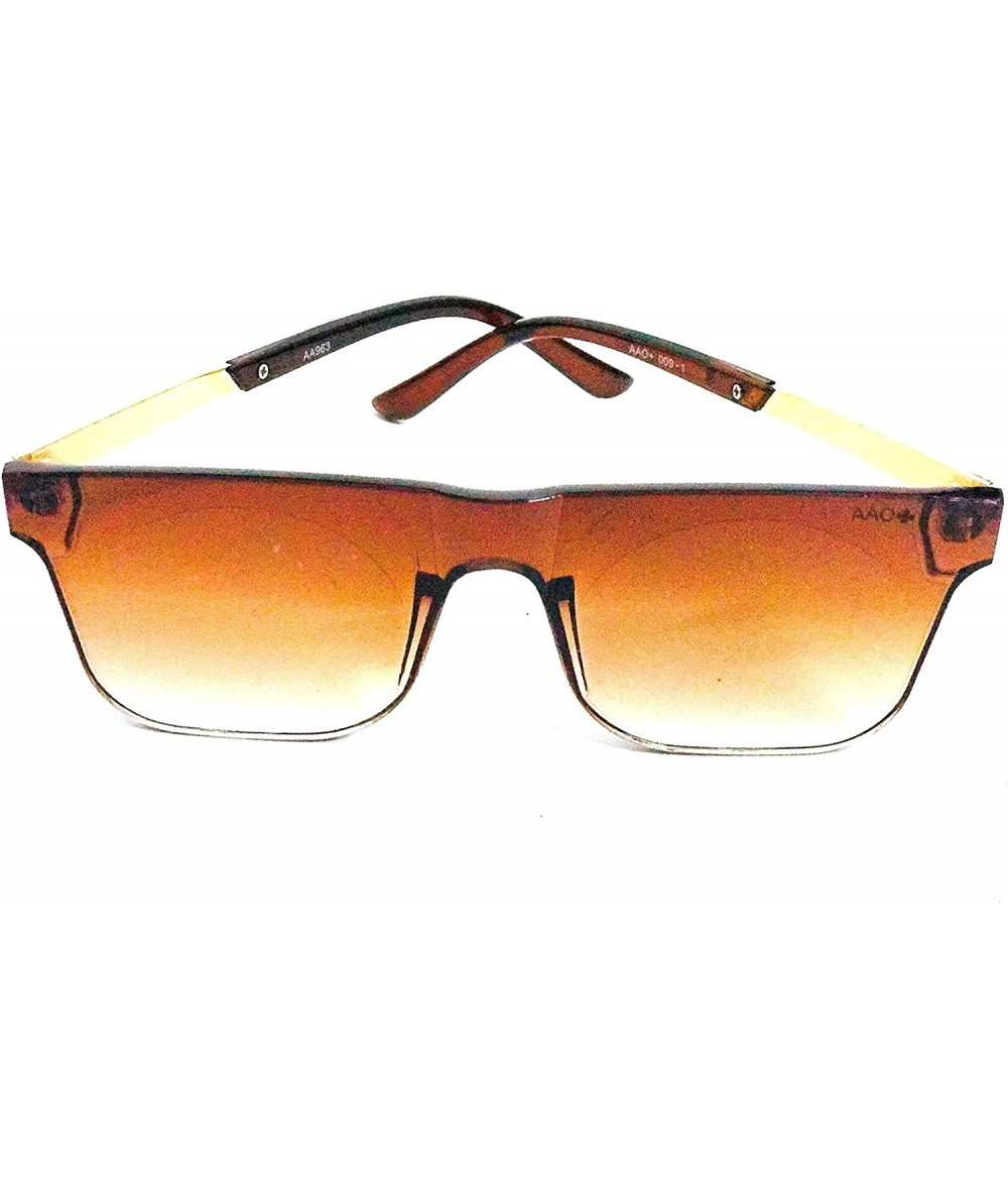 Oval New Stylish UV Protected Oval Sunglasses for Men's - Brown - CU18XTCNMQW $26.11