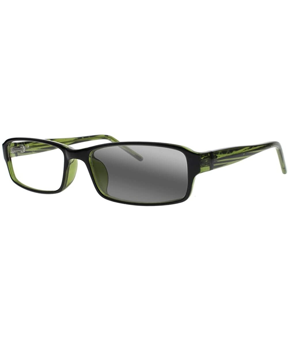 Rectangular Multifocal Progressive Men Women Rectangular Reading Glasses Transition Photochromic Anti-UV Reader - Green - CX1...