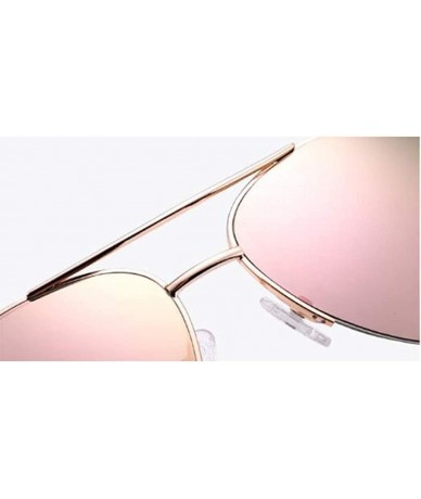 Aviator Women's PC Frame Sunglasses - Polarized Sunglasses - Fashion Color Sunglasses - B - CC18RR3KS5N $103.63