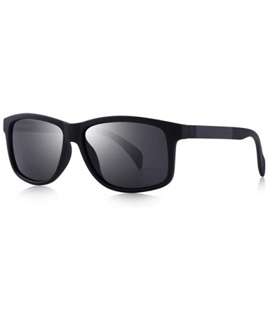 Aviator DESIGN Men Square Polarized Fishing Sunglasses For Outdoor Sports C01 Black - C02 Gray - C518XE0I02T $27.51