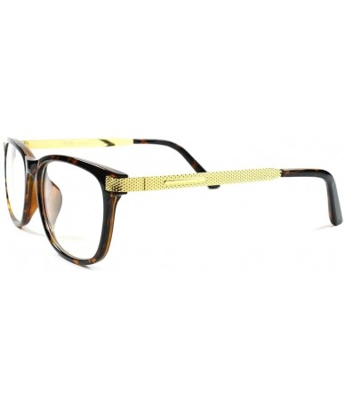 Rectangular Smart Interview Generic nerd Fashion Rectangular Clear Lens Eye Glasses - Tortoise - CL18WYMZS79 $18.48