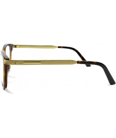 Rectangular Smart Interview Generic nerd Fashion Rectangular Clear Lens Eye Glasses - Tortoise - CL18WYMZS79 $18.48