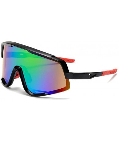 Sport Women Sport Sunglasses Oversized Rainbow Sunglasses Driving Cycling With UV 400 Protection - CB18XD272CD $38.57