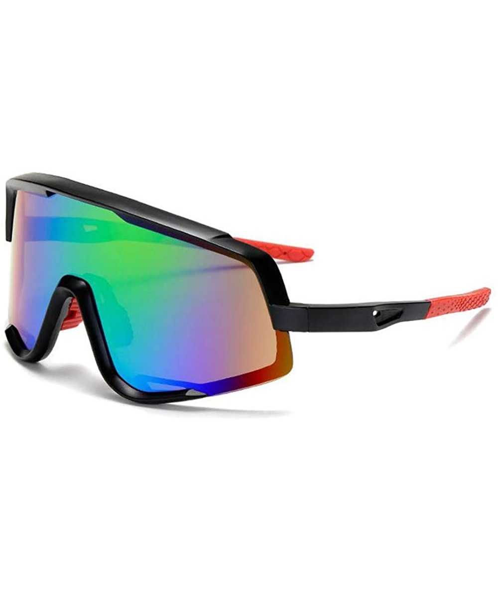 Sport Women Sport Sunglasses Oversized Rainbow Sunglasses Driving Cycling With UV 400 Protection - CB18XD272CD $38.57