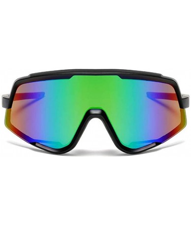 Sport Women Sport Sunglasses Oversized Rainbow Sunglasses Driving Cycling With UV 400 Protection - CB18XD272CD $38.57