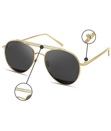 Cat Eye Round Fashion Sunglasses for Women Men Aviator Metal Mirror Sunglasses - C4 - CT18OLDKXR3 $19.54