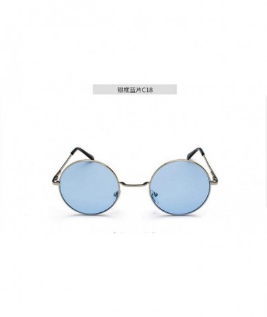 Rimless Women Classic Retro Cute Round Sunglasses Men Vintage Big Luxury Mirror Sun Glasses Oversized - 16 - CY198ZUH3LL $61.88