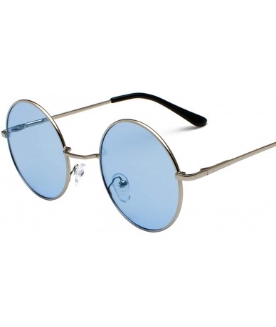 Rimless Women Classic Retro Cute Round Sunglasses Men Vintage Big Luxury Mirror Sun Glasses Oversized - 16 - CY198ZUH3LL $61.88