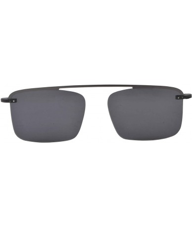 Rectangular Polarized Clip on Sunglasses Blue Light Blocking Shortsighted Glasses-JS3046 - C4 Gun - C018TTCOD7R $61.28