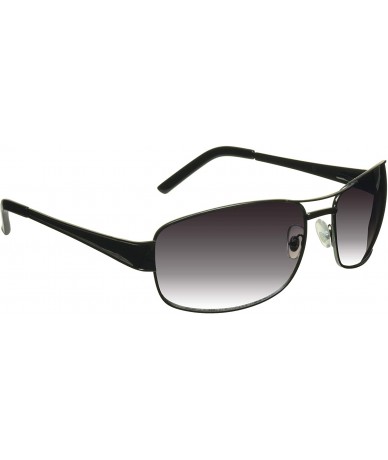 Square Aviator Sunglasses Square Mens Extra Large and Wide - Gradient Smoke - CY12CGJZF1N $26.27