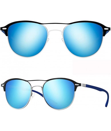 Sport Polarized Sunglasses for Women Men -HD Anti-Glare Lenses UV 400 Protection - Blue - CD194HDZI2R $33.84