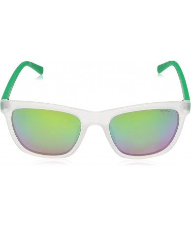 Square Men's N3629sp Square Sunglasses - Matte Crystal/Matte Green - CI186SZ9TH8 $62.82